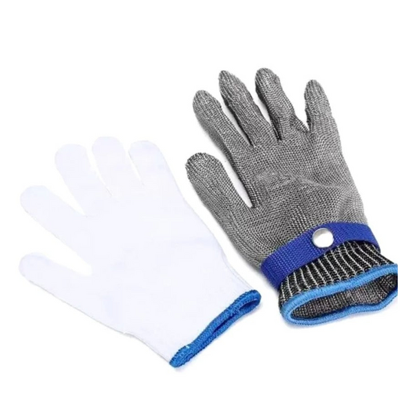Pachet 1+1 CADOU Manusa anti-taiere macelarie din plasa otel inoxidabil