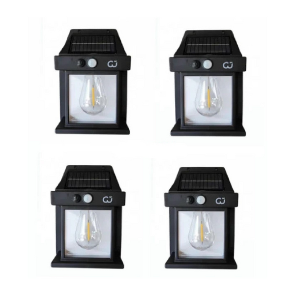 Set 4 lampi solare Led Retro