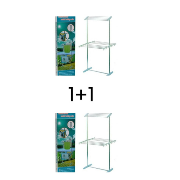 Set 2X Uscator de rufe cu 2 nivele, pe verticala, pentru spatii inguste