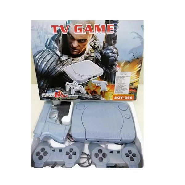 Consolă retro Super 8 Bit cu jocuri încorporate, 2 x controller
