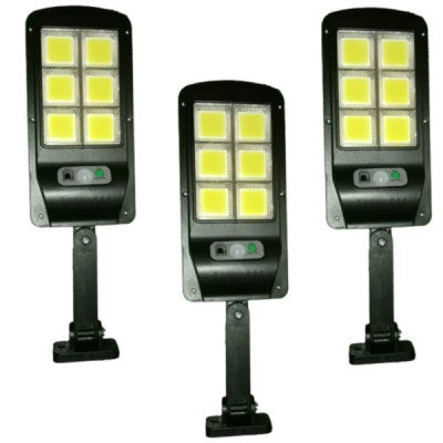 Set 3 x Lampa solara LED cu senzor de miscare si unghi de inductie 120 grade