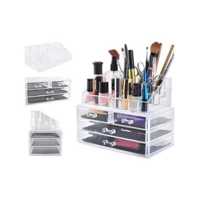 Organizator pentru cosmetice, cu sertare, incapator